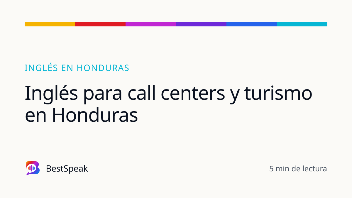 Inglés para call centers y turismo en Honduras — guía de BestSpeak sobre inglés por país